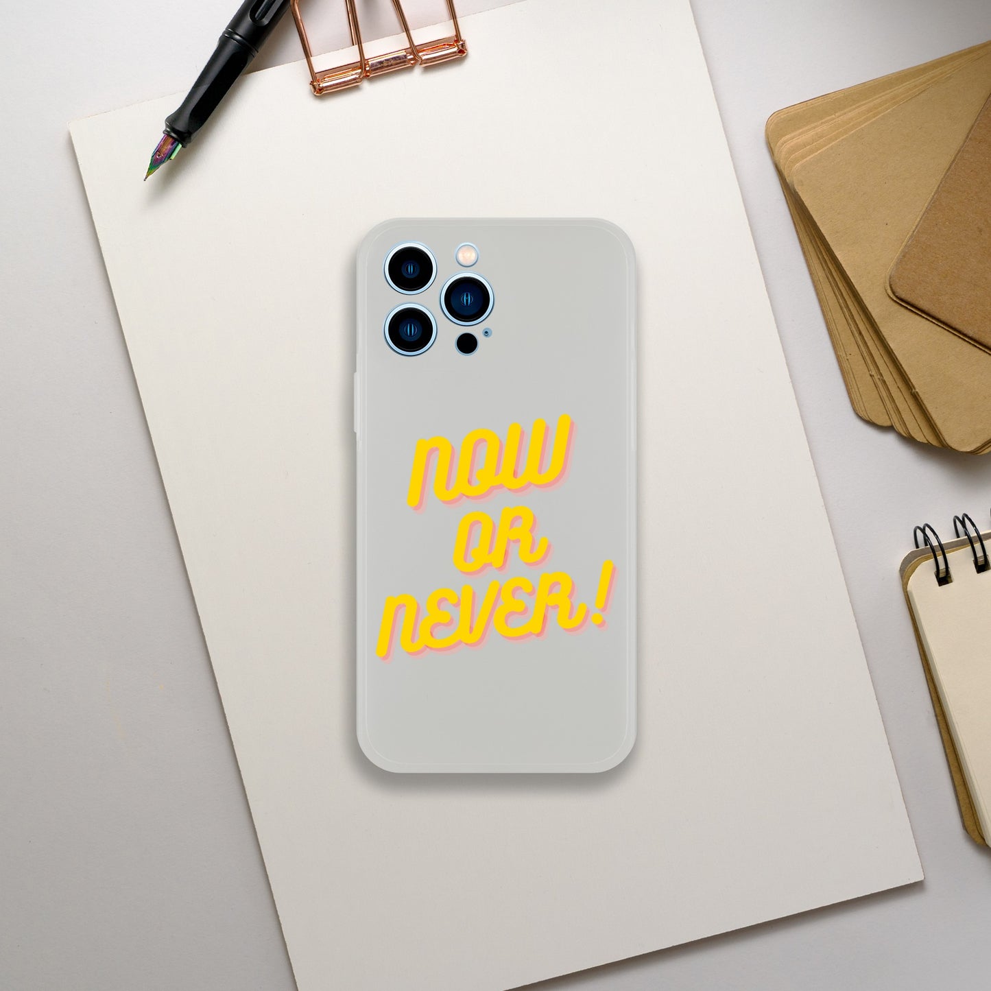NOW OR NEVER IPHONE CASE