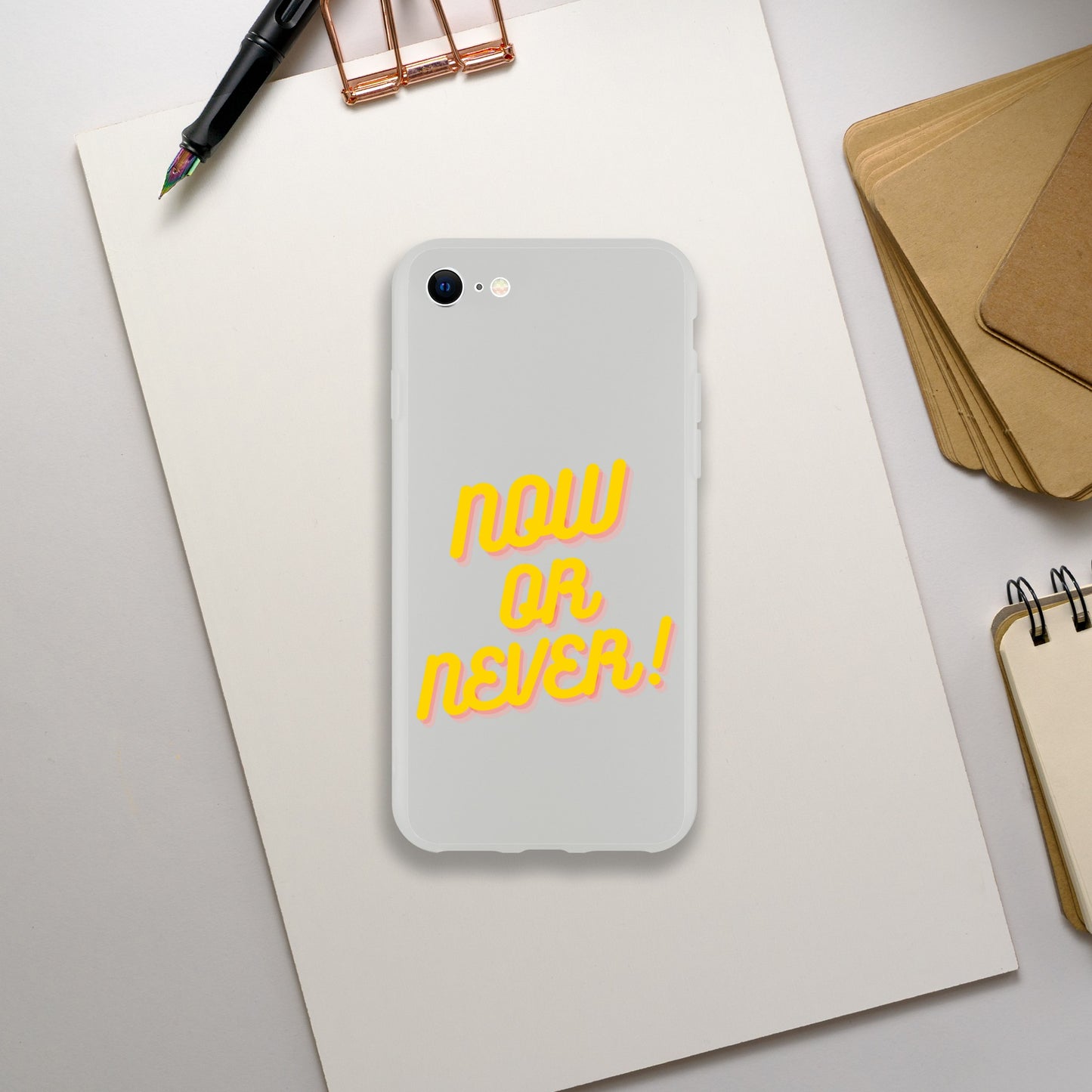 NOW OR NEVER IPHONE CASE