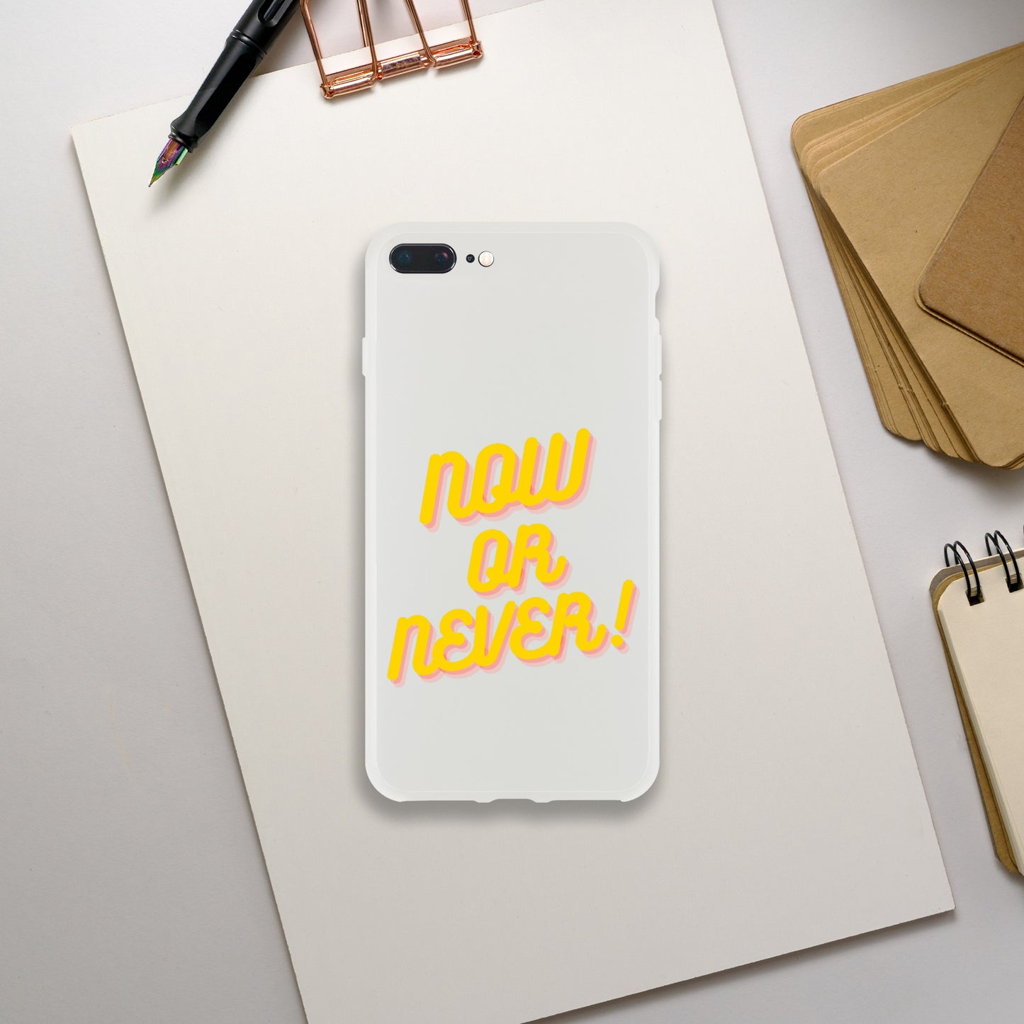 NOW OR NEVER IPHONE CASE