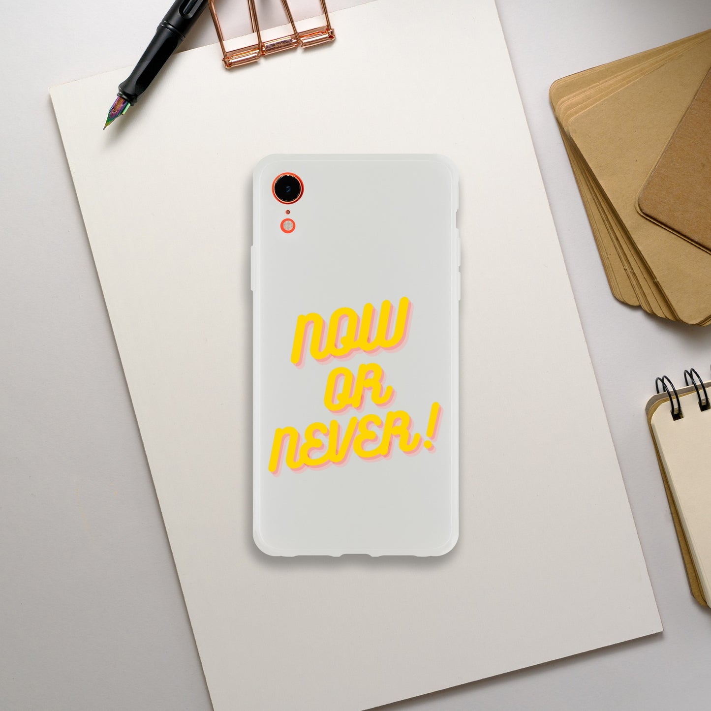 NOW OR NEVER IPHONE CASE