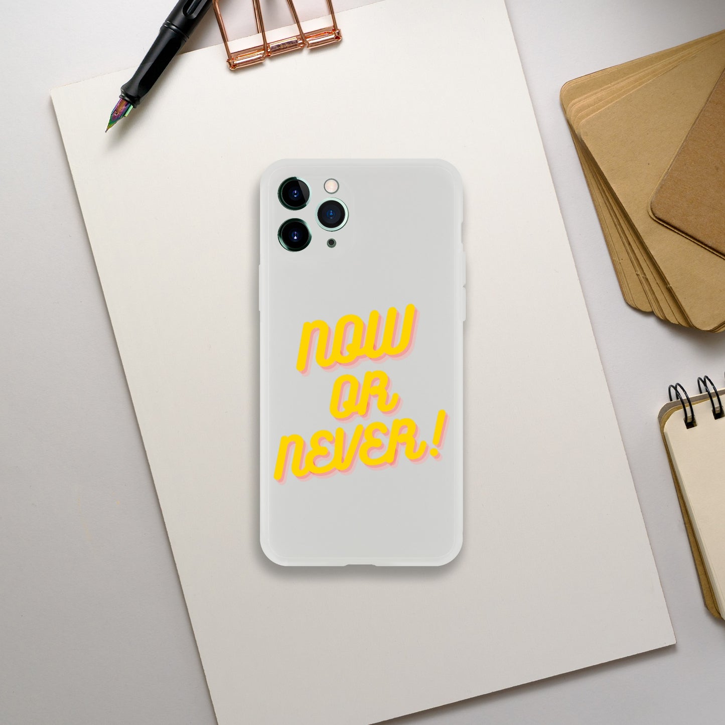 NOW OR NEVER IPHONE CASE