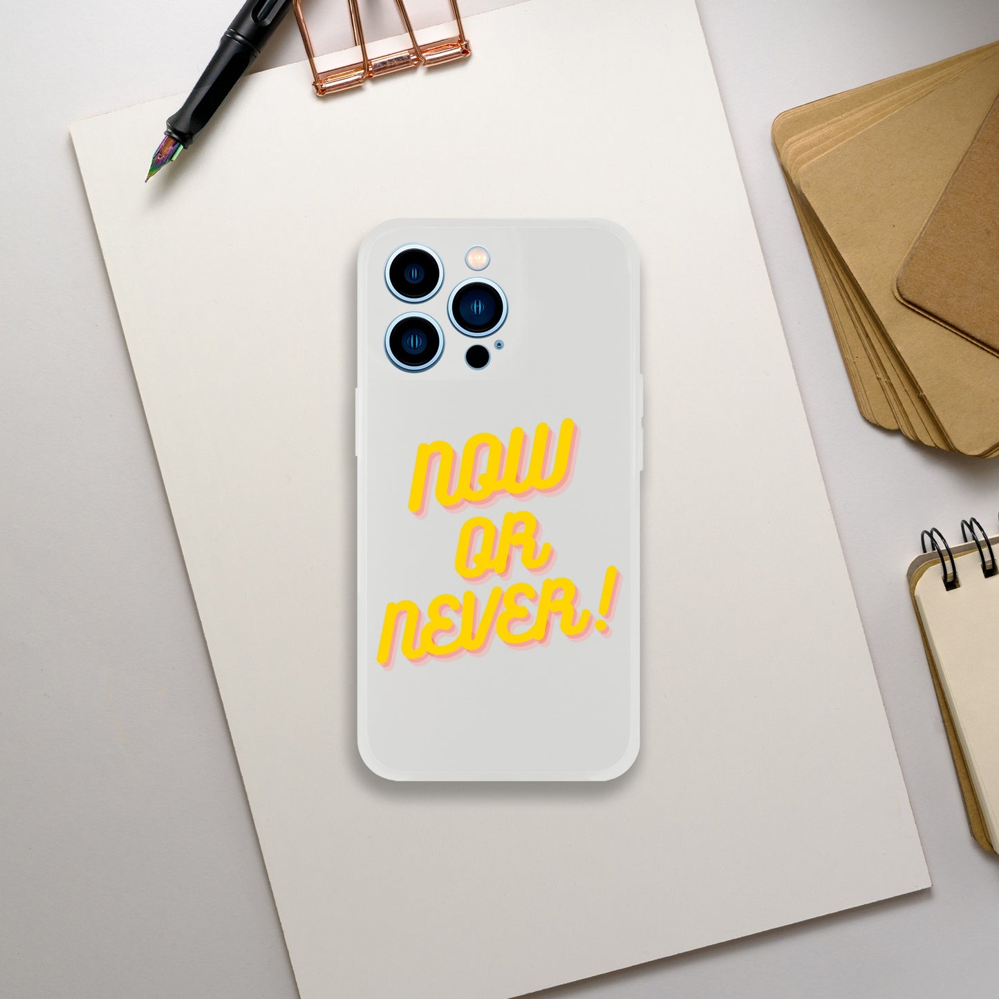 NOW OR NEVER IPHONE CASE