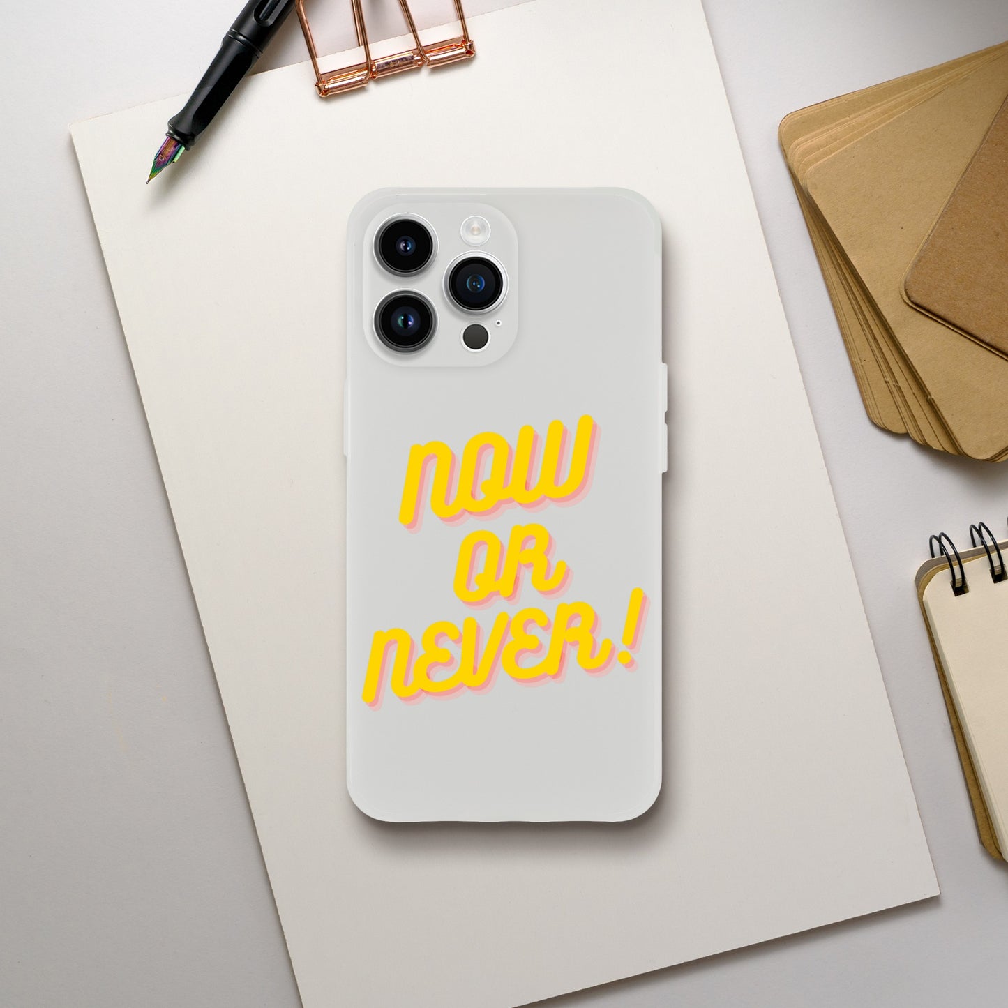 NOW OR NEVER IPHONE CASE
