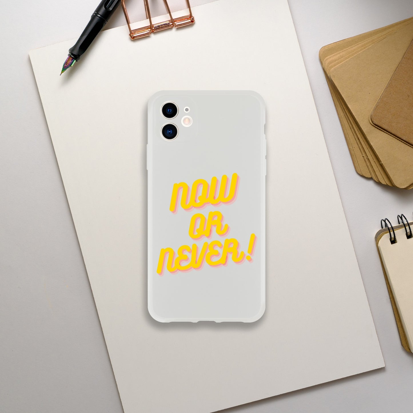 NOW OR NEVER IPHONE CASE