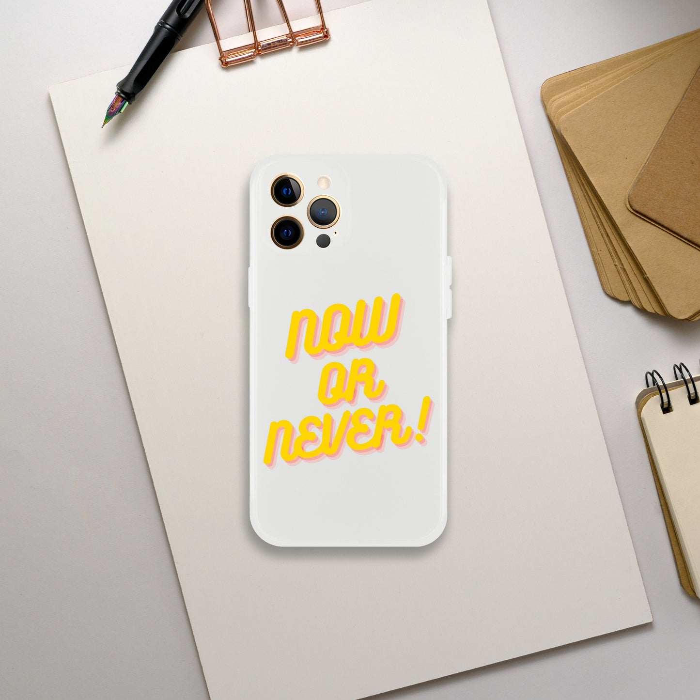 NOW OR NEVER IPHONE CASE