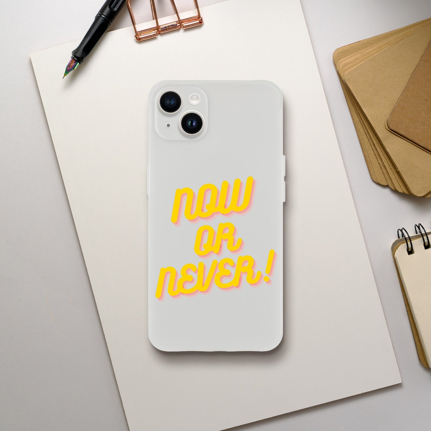 NOW OR NEVER IPHONE CASE