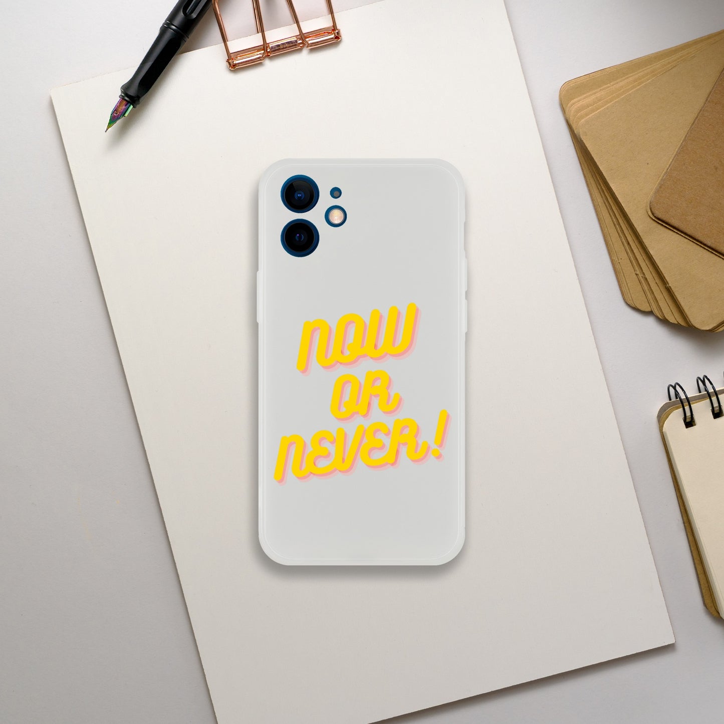 NOW OR NEVER IPHONE CASE
