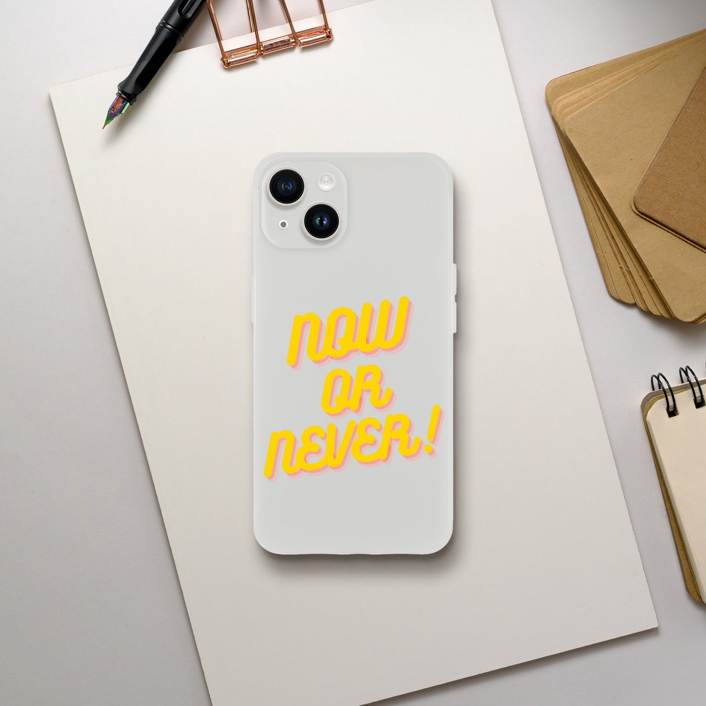 NOW OR NEVER IPHONE CASE