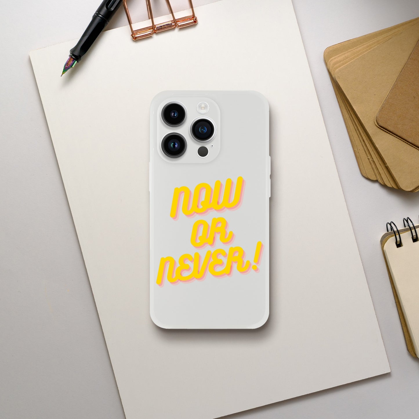 NOW OR NEVER IPHONE CASE